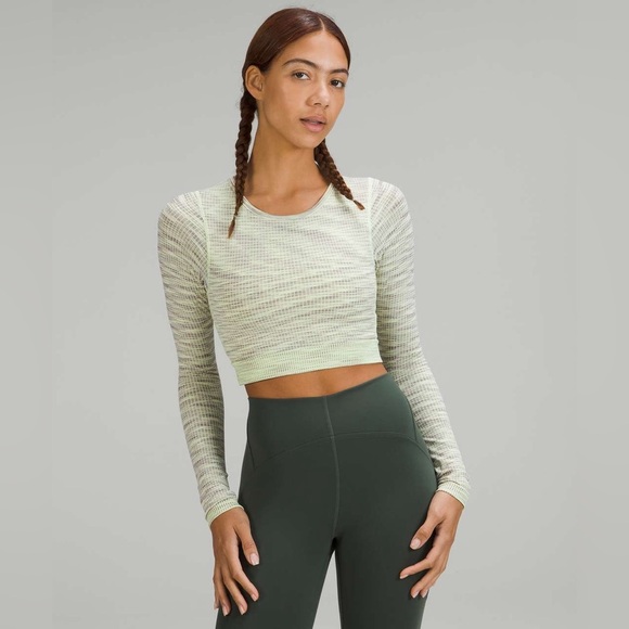 Lululemon Ebb to Street Long Sleeve Shirt | Moonlit Magenta Multi / Faded Zap 6 - Picture 1 of 7